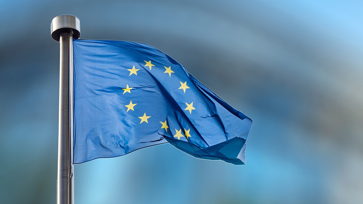 Bilde av EU flagget