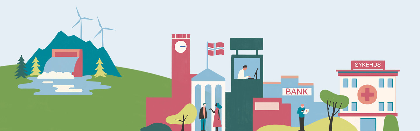 Det norske samfunn. Illustrasjon
