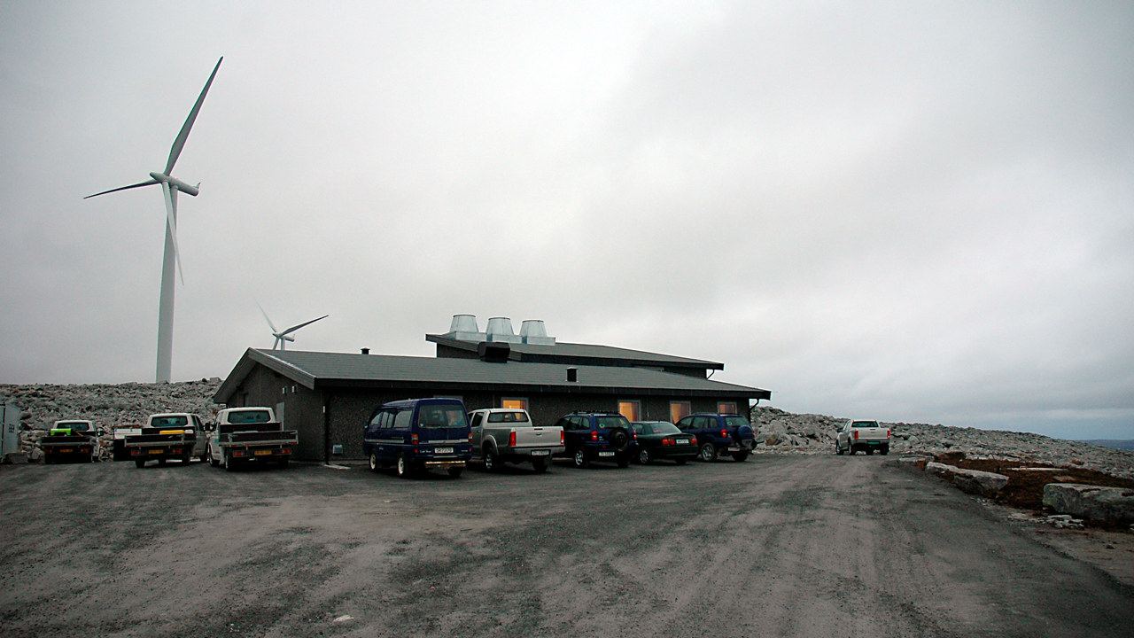 Trafobygget til Kjøllefjord vindpark